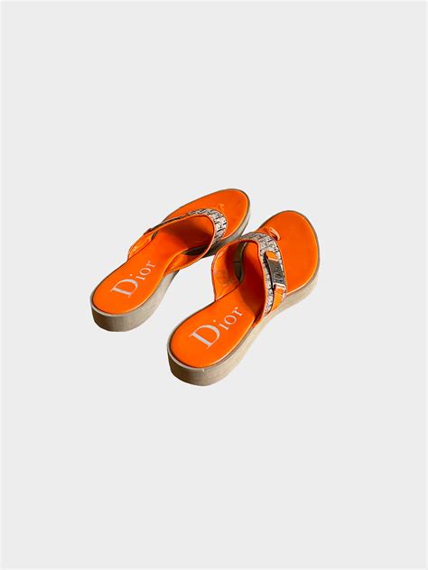 cristian dior flip flops|christian dior slippers original.